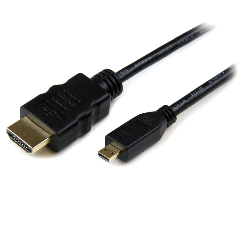 StarTech.com Câble Hdmi Haute Vitesse Avec Ethernet 0,5 M - Hdmi Vers Hdmi Micro - M/m Noir - vue 4
