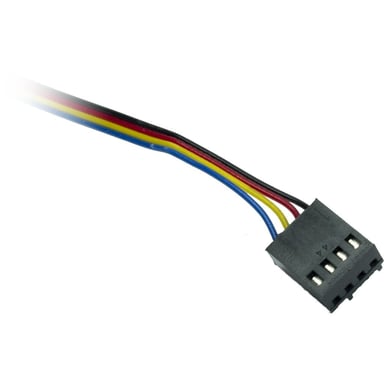 Inter-Tech 88887290 sistema de refrigeración para ordenador Carcasa del ordenador Ventilador 8 cm Negro 4 pieza(s)