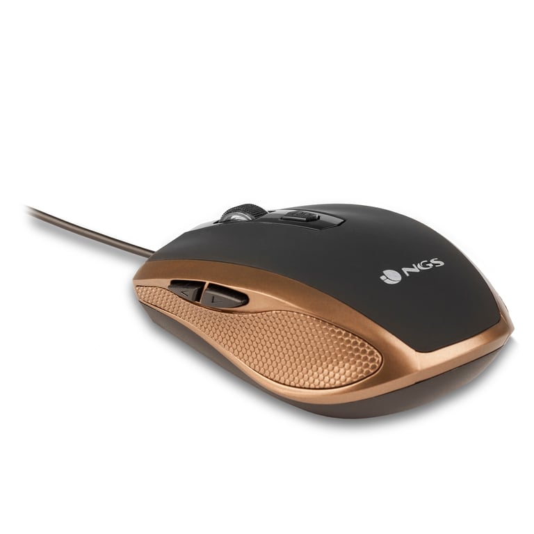 Souris NGS Tick Gold – USB Type-A Optique 1600 DPI Droitier, 6 Boutons - vue 2