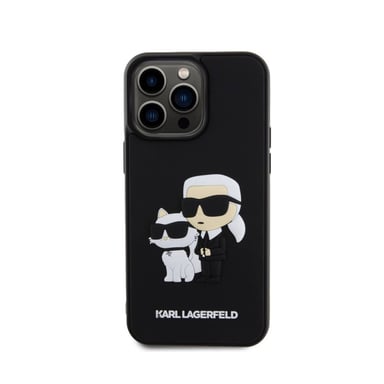 Custodia per iPhone 14 Pro Max 3D Karl e Choupette Rinforzato