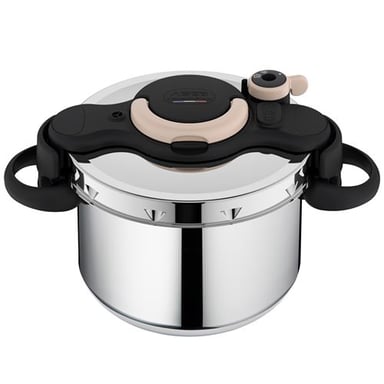 Olla a presión SEB ClipsoMinut Eco Respect+ 9L - Fabricación Francesa - Acero Inoxidable Reciclado - Libro de Recetas Incluido