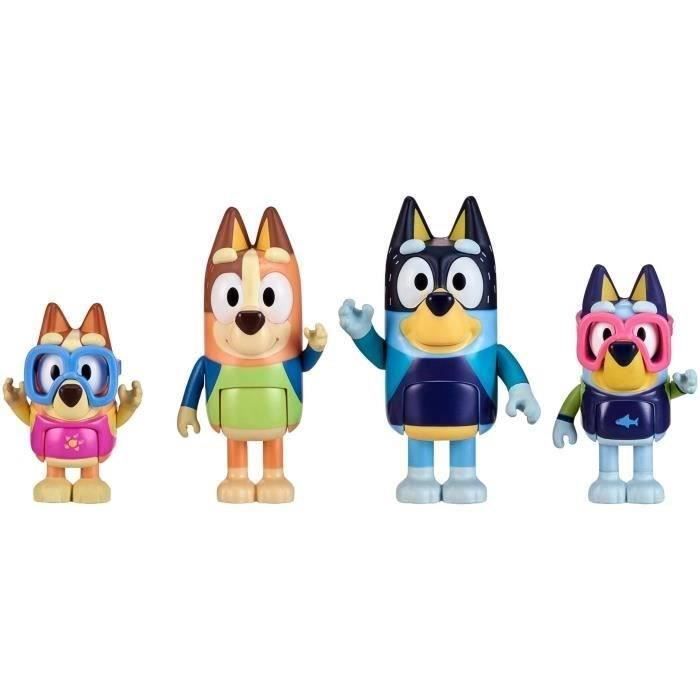 Famille Plage 4 figurines Bluey - vue 6