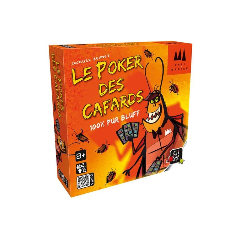 Jeu d’Ambiance Gigamic Le Poker des Cafards – Jeu de Bluff et de Communication - vue 2