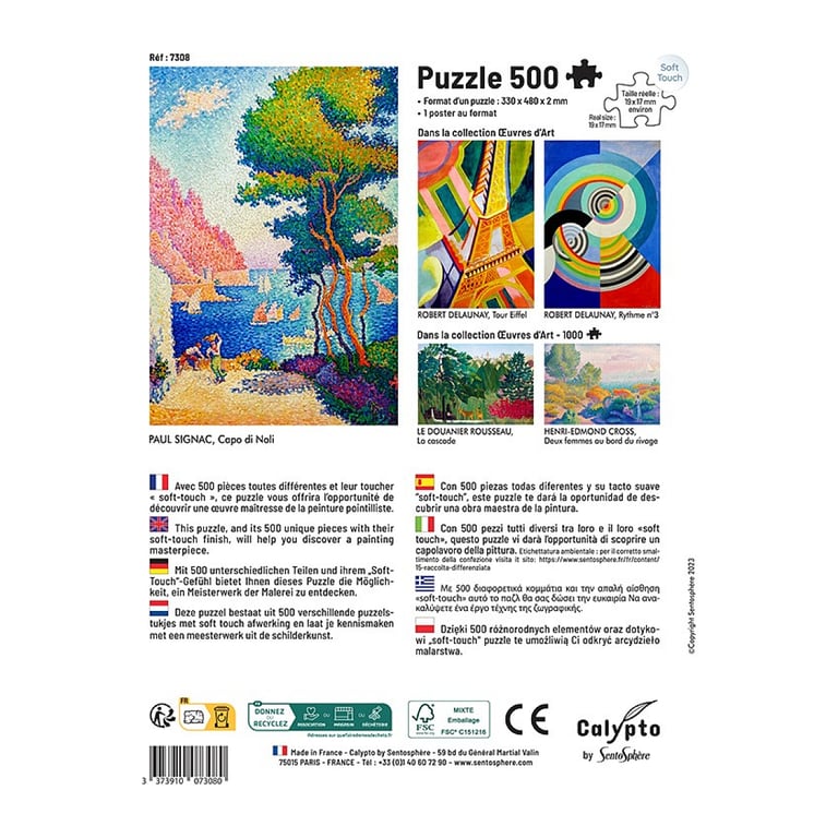 Puzzle Calypto 500 pièces Capo di Napoli par Paul Signac Neuf - vue 3