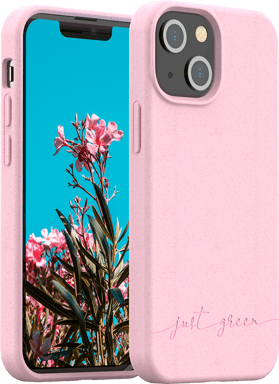 Coque iPhone 13 mini Natura Baby Pink - Eco-conçue Just Green
