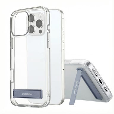 imoshion Coque Stand pour Apple iPhone 16 Pro - Transparent