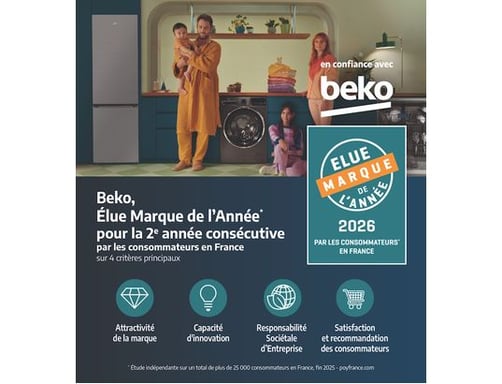 Réfrigérateur combiné inversé BEKO RCSA270K40SN