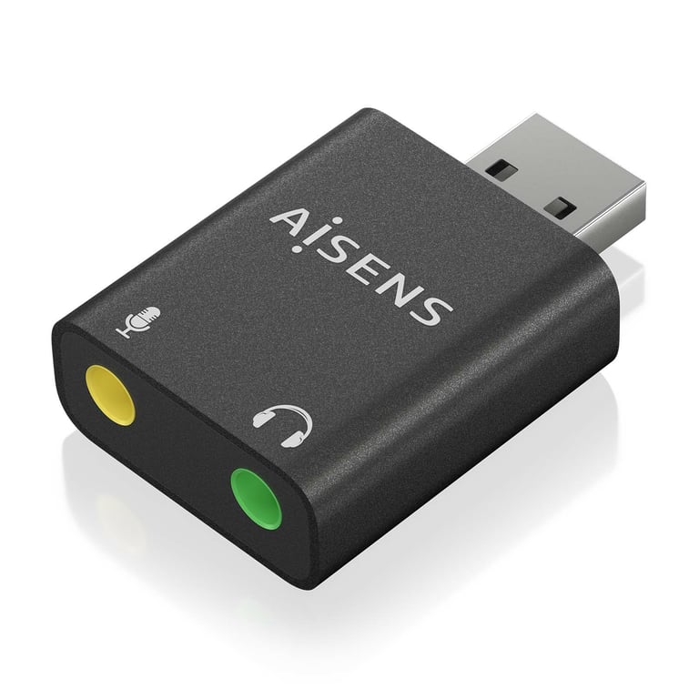 AISENS A106 0768 changeur de genre de câble USB A 2x 3.5 mm Neuf