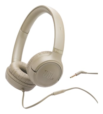 JBL Tune 530 Casque Avec fil Arceau Musique/Quotidien Beige - Neuf Beige - vue 1