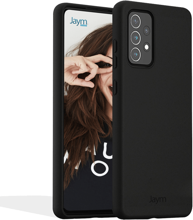 JAYM - Coque Silicone Premium Noire pour Samsung Galaxy A32 4G -100% Silicone et Microfibre - Renfor