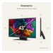 TV LG QNED MiniLED 43QNED87B6A 43'' 4K UltraHD 60Hz Smart TV WebOS HDR10 HLG IA Magic Remote
