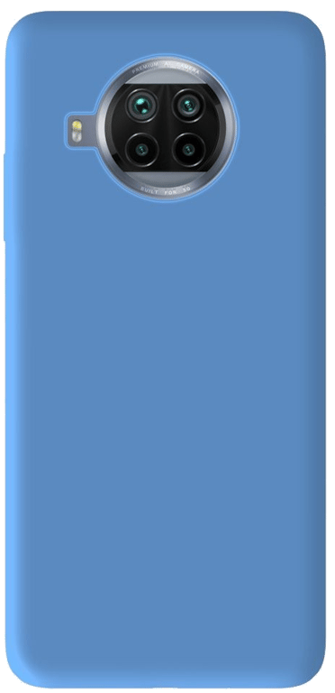 Coque silicone unie compatible Mat Bleu Xiaomi Mi 10T Lite