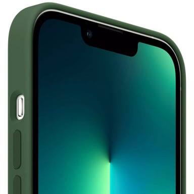 Coque en silicone avec MagSafe pour iPhone 13 Pro Max Vert