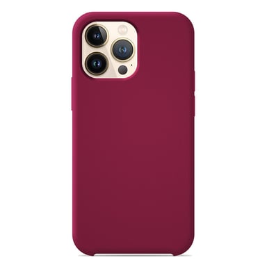 Coque silicone unie Soft Touch Rouge compatible Apple iPhone 13 Pro Max