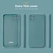 Moozy Minimalist Series Funda de silicona para Xiaomi Mi 11 Lite 5G y 4G, Gris Azul - Acabado Mate, Funda protectora ultradelgada de TPU suave y ligera con superficie mate