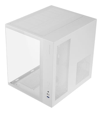Mars Gaming MCV-ONE Caja Gaming ATX Doble Cristal Templado Ventilador Trasero FRGB 12cm Blanco