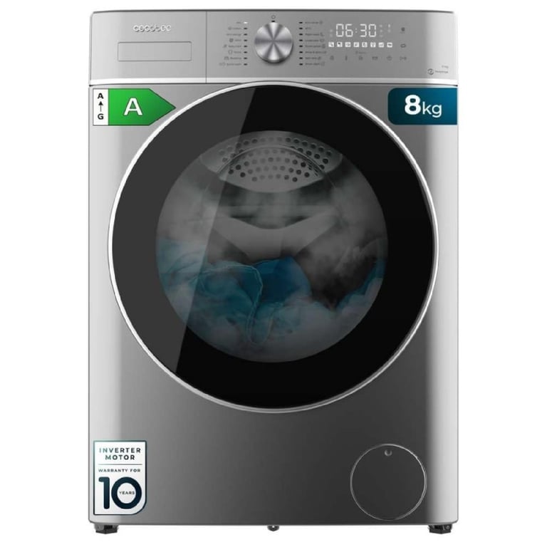 Lave-Linge Frontal Cecotec Bolero DressCode 8800 Inverter – 8 Kg, 1400 T/min, 16 Programmes