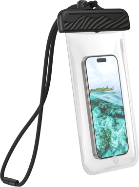 Custodia impermeabile rinforzata IPX8 per smartphone con laccetto da collo