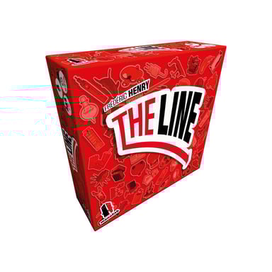 Jeu de société portable ASMODEE The Line Rouge Estimation 174 cartes Rouge