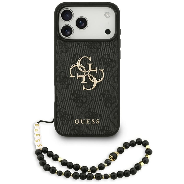 Guess Etui 4G Strap 4G Classic Logo do iPhone 17 Pro Max czarny