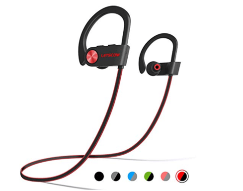 Auriculares Bluetooth impermeables IPX7, auriculares deportivos inalámbricos Bluetooth 4.1, auriculares estéreo HiFi resistentes al sudor con micrófono, auriculares con cancelación de ruido para entrenar, correr, gimnasio