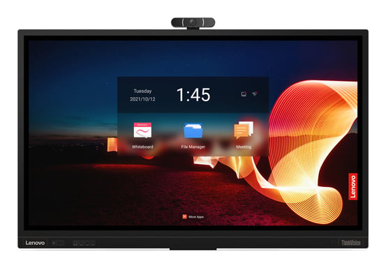 Lenovo ThinkVision T65 écran plat de PC 165,1 cm (65'') 3840 x 2160 pixels 4K Ultra HD LED Écran tactile Noir
