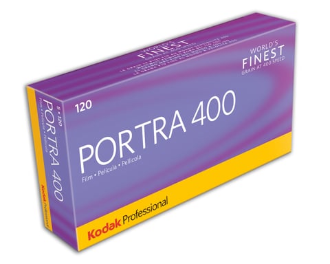 Kodak Portra 400 – Película Color 120, ISO 400, Grano Fino, Tonos Naturales, Pack 5 (80 Fotos)