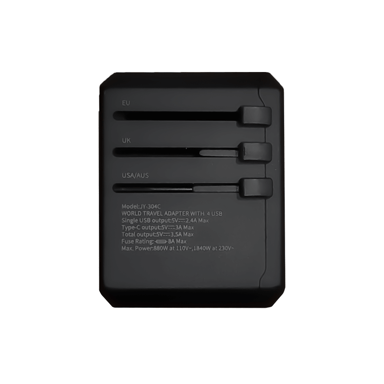 Adaptateur de voyage universel Xoopar Tripper Noir