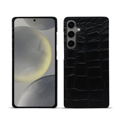 Coque cuir Samsung Galaxy S24 -  - Noir - Cuir Abaca