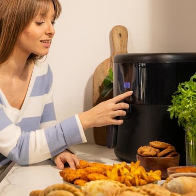 Cecotec Cecofry Bombastik 6000 Full Sencillo 6 L Independiente 1700 W Freidora de aire caliente Negro