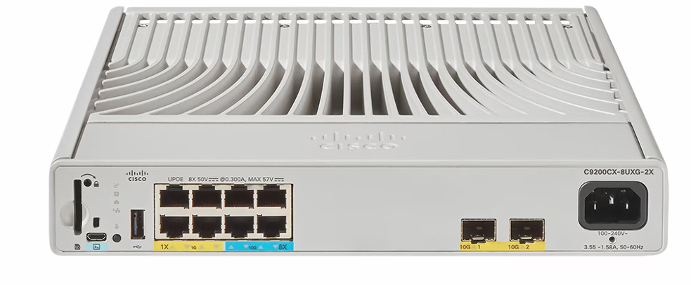 CISCO  Catalyst C9200CX-8UXG-2X-E commutateur r&eacute;seau C9200CX-8UXG-2X-E