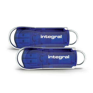 Integral INFD128GBCOU-2 unidad flash USB 128 GB USB tipo A 2.0 Azul, Plata
