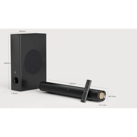 Barre de Son 2.1 CREATIVE Stage Pro Dolby Audio HDMI ARC Bluetooth 5.3 - vue 3