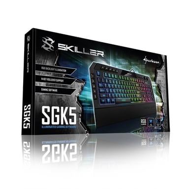 Sharkoon Skiller SGK5 clavier Gaming USB Italien Noir