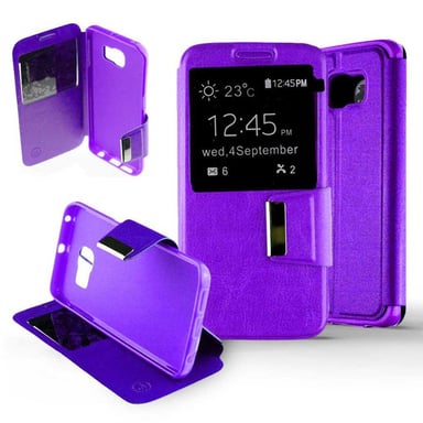 Etui Folio compatible Violet Samsung Galaxy S6 Edge