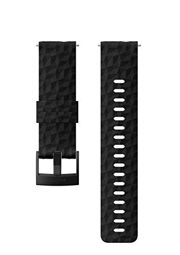 Suunto Bracelet de remplacement Original pour les Montres Suunto Spartan Sport WRH Suunto 9 Silicone Longueur : 22 3 cm Largeur : 24 mm avec Broches de fixation SS050221000 Neuf