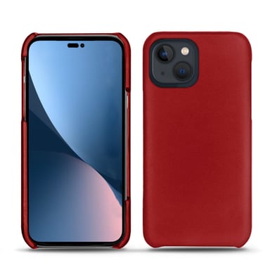 Apple iPhone 14 Plus Funda de piel - Tapa trasera - Rojo - Piel lisa