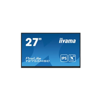 iiyama ProLite T2755MSC-B1 pantalla para PC 68,6 cm (27'') 1920 x 1080 Pixeles Full HD LED Pantalla táctil Mesa Negro