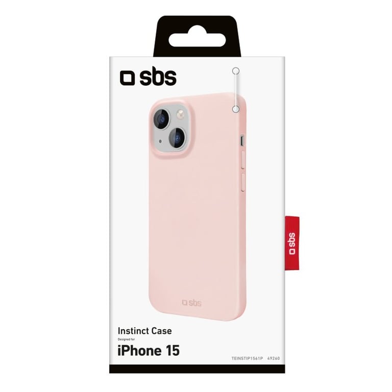 SBS TEINSTIP1561P coque de protection pour téléphones portables 15,5 cm (6.1 ) Housse Rose Apple (brand) iPhone 15 - Neuf