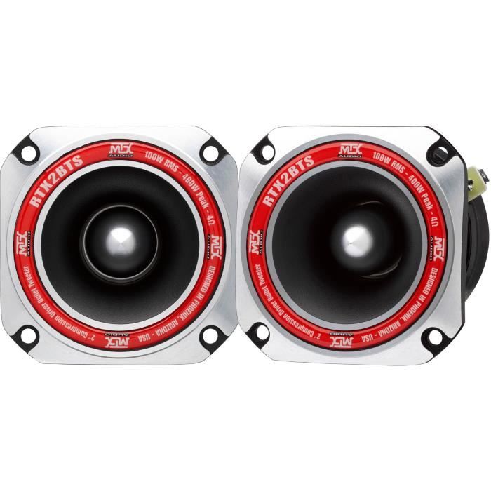 MTX AUDIO MTX tweeter à haute efficacité RTX2BTs Ø8cm Bobine 25mm RMS Peak 4Ω 102 0dB2V1m vendu à la pièce - vue 2