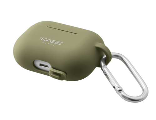 Custodia Apple AirPods Pro in morbido silicone gel, verde oliva