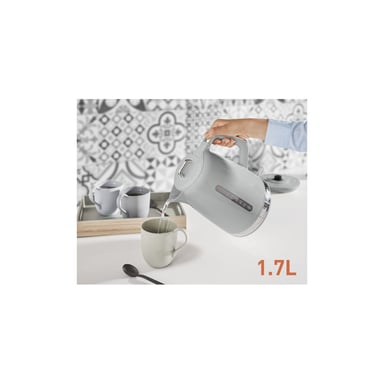 Bouilloire électrique sans fil Moulinex Soleil Pepper BY320E10 1,7 L 2400 W bec anti-goutte filtre anti-calcaire Poivre
