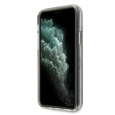 Etui Guess do iPhone 11 Pro Max srebrny Glitter