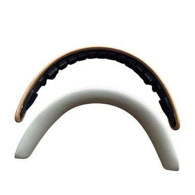 Cubierta de diadema de cuero de cordero Premium compatible con auriculares Bowers & Wilkins PX7S2 y PX8 White+Brown