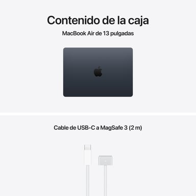 MacBook Air M5 (2026) de 13.6'', 1 TB, RAM 16 GB, GPU Apple 10, color medianoche - QWERTY ES