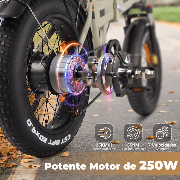 Vélo électrique pliant VARUN S20 1 pneus larges de 20 pouces avec batterie 48 V 13 Ah Neuf - vue 5