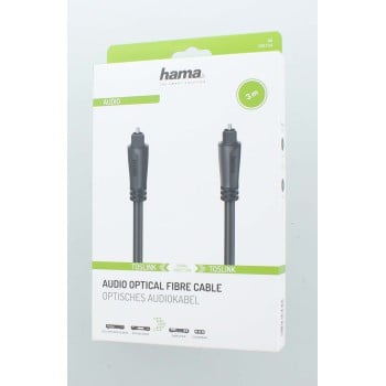 Hama 00205135 câble audio 3 m Toslink Noir