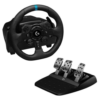 Volante de carreras y pedales para juegos - Logitech - G923 - para PS5, PS4 y PC
