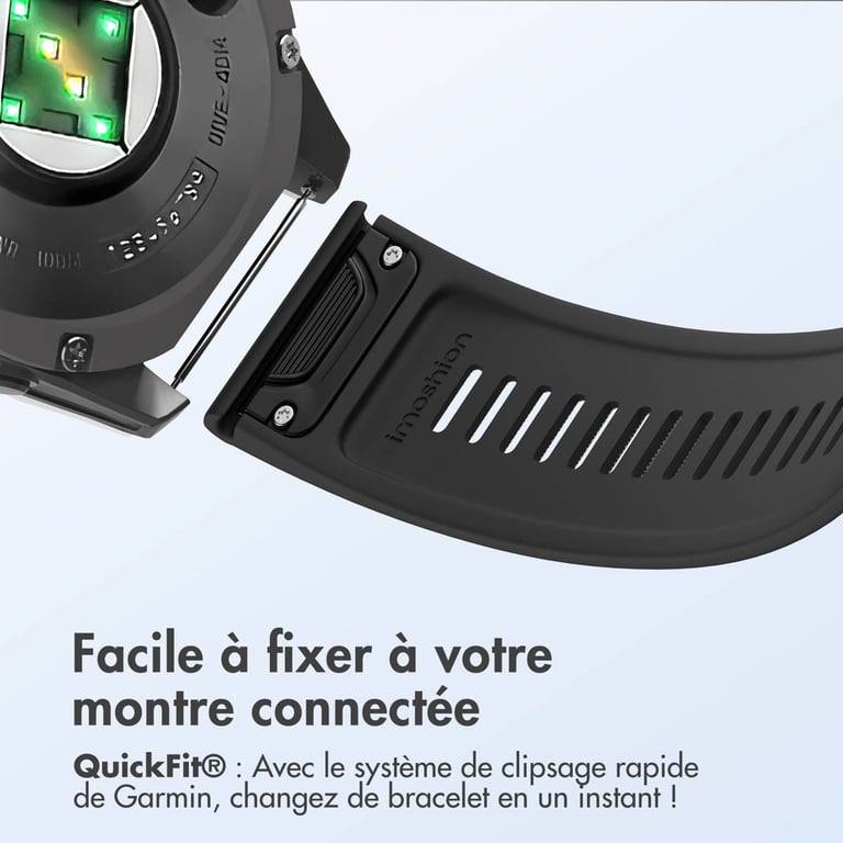 imoshion QuickFit® Bracelet en silicone Stripe pour Garmin Watch | Fixation 26 mm Neuf - vue 3