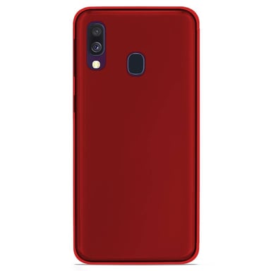 Coque silicone unie compatible Givré Rouge Samsung Galaxy A40